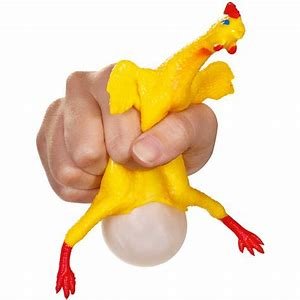 Egg Laying Chicken Squish Toy