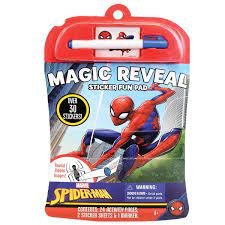 Magic Reveal Sticker Fun pad Spiderman