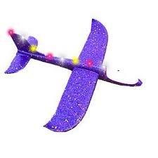 Spin Copter LED Light Up Sky Foam Glider - Blue - Red