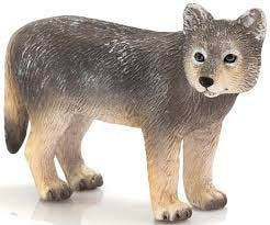 Mojo Wolf Cub Toy Figurine