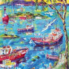 Colorcraft Boats at Sunset Bay 1000 pc Puzzle