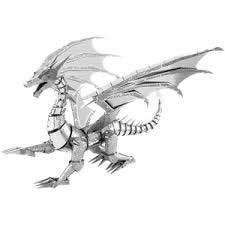 Metal Earth ICONX: Silver Dragon