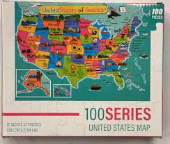 US Map 100 piece Puzzle