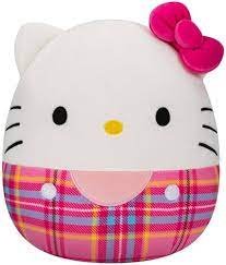 Squishmallow 8" Sanrio Plaid Hello Kitty