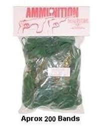 Rubberband Shooter Ammo - Pistol Ammo-Green (size 30, 4-oz. bag)