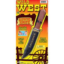 Wild West Bowie Rubber Knife w/ Sheath