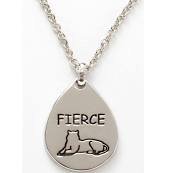 Creations Teardrop Fierce Tiger Necklace