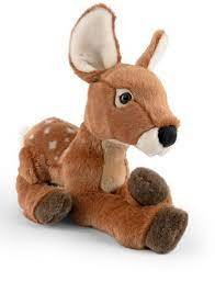 Living Nature Deer Fawn Lying 12" Plush Toy