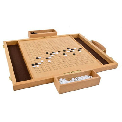 Classic Games Deluxe Wood Go Game Set