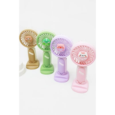 Love and Repeat - Soft Tone Animal Handheld Mini Fan: MIX COLOR / ONE