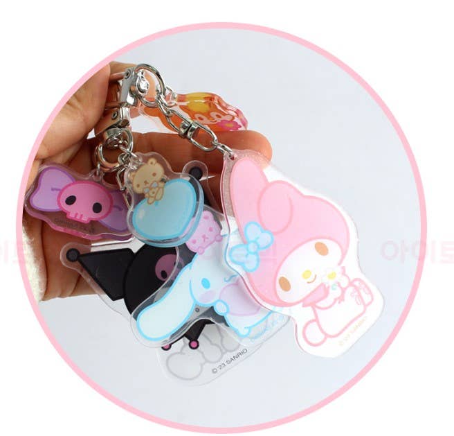 K-Wonderland - Sanrio Acryle Characters & Friends Key ring, Bag charm: Kuromi