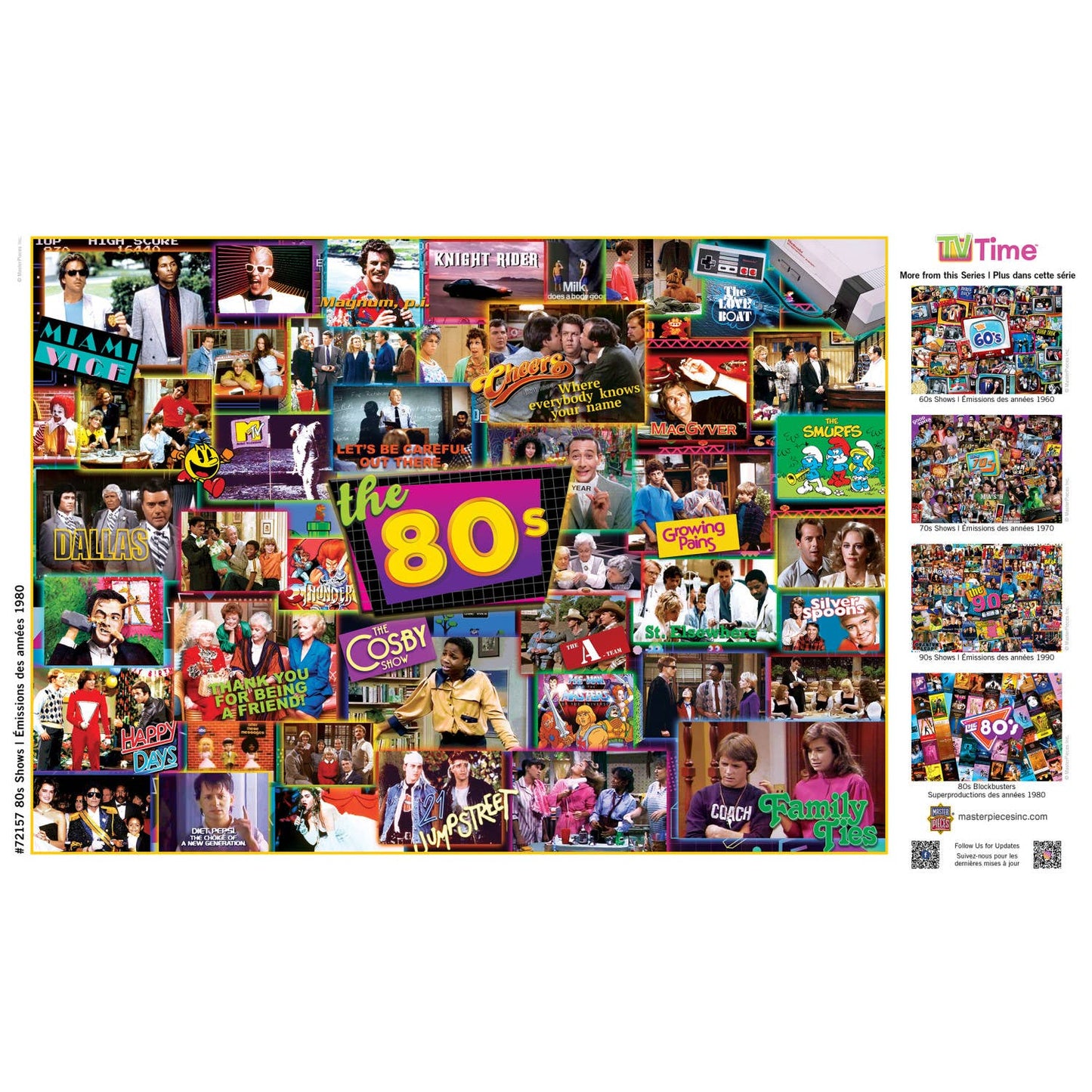 Masterpieces Puzzles - TV Time - 80's Shows 1000 Piece Puzzle