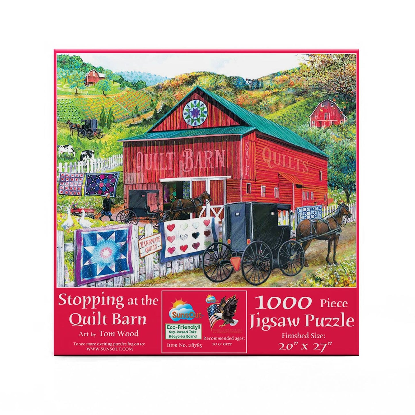SunsOut - 0465 Stopping at the Quilt Barn 1000 pc Puzzle