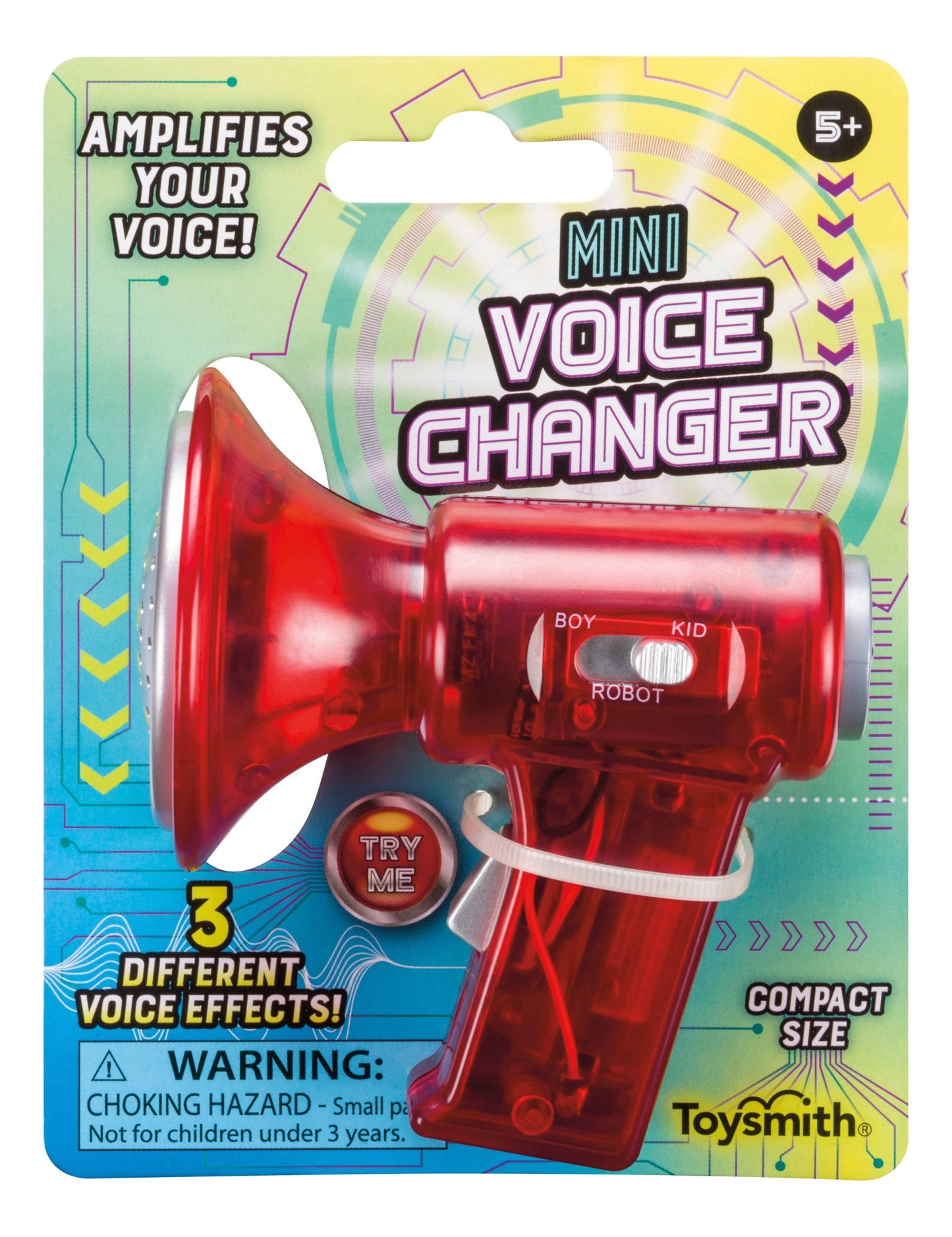 Toysmith - 3.25" Mini Voice Changer, Colors Vary, Amplifier, Megaphone