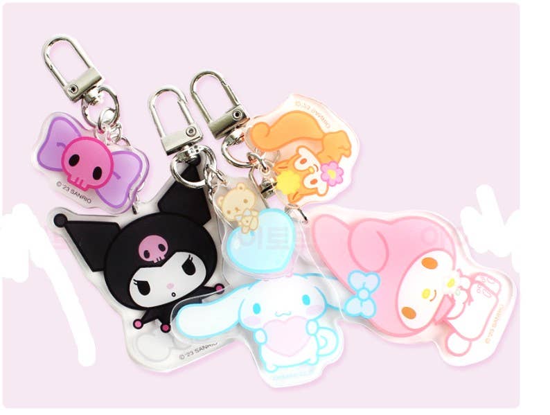 K-Wonderland - Sanrio Acryle Characters & Friends Key ring, Bag charm: Kuromi