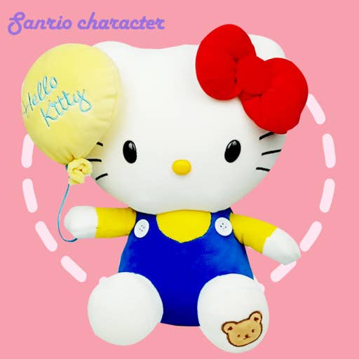 K-Wonderland - Sanrio Hello Kitty with Ballon Deco Collectable Gift Plush : Yellow Balloon