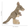 Wildlife Tree - 11" Stuffed Standing Kangaroo