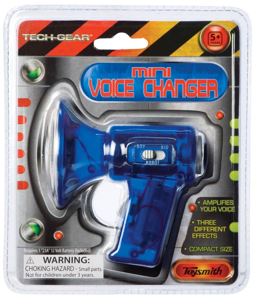 Toysmith - 3.25" Mini Voice Changer, Colors Vary, Amplifier, Megaphone