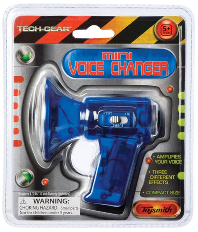 Toysmith - 3.25" Mini Voice Changer, Colors Vary, Amplifier, Megaphone