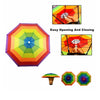 Tsyware - Umbrella Hat With Head Strap Funny Rainbow Colorful