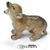 Little Critterz Coyote Pup "Howler" - Decorative Figurine Miniature Porcelain Figurine