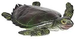 Mamejo Nature 13.5" Rubber XL Brown Sea Turtle Toy Figurine