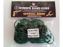 Magnum Rubberband Gun Green Ammo- size 30 - 1-oz. bag