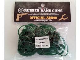 Magnum Rubberband Gun Green Ammo- size 30 - 1-oz. bag