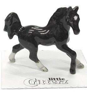 Little Critterz "Star" Black Horse LC141