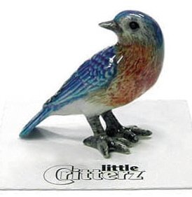 Little Critterz "Melody" Eastern Bluebird Porcelain Figurine