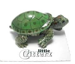 Little Critterz  "Ras" Green Garden Turtle