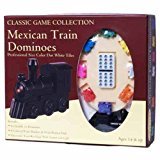 Classic Games Mexican Train Dominoes With Train Markers And Hub