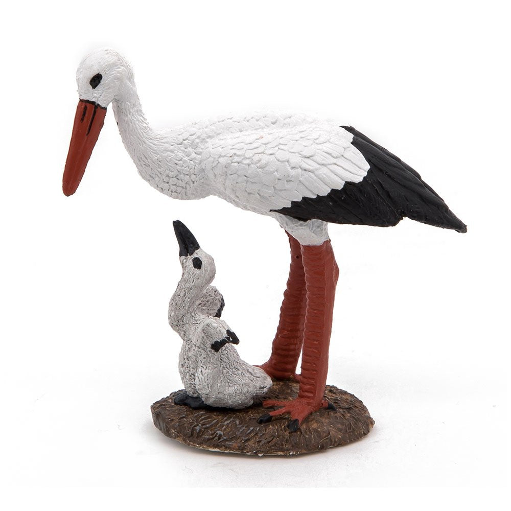 Papo Stork and Baby Stork Figure