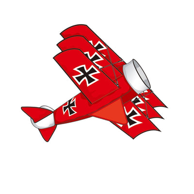 Wind n Sun Red Baron 3d Deluxe Nylon Kite - 39"