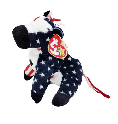 Ty Beanie Baby Original Lefty 2000 Donkey Plush Toy