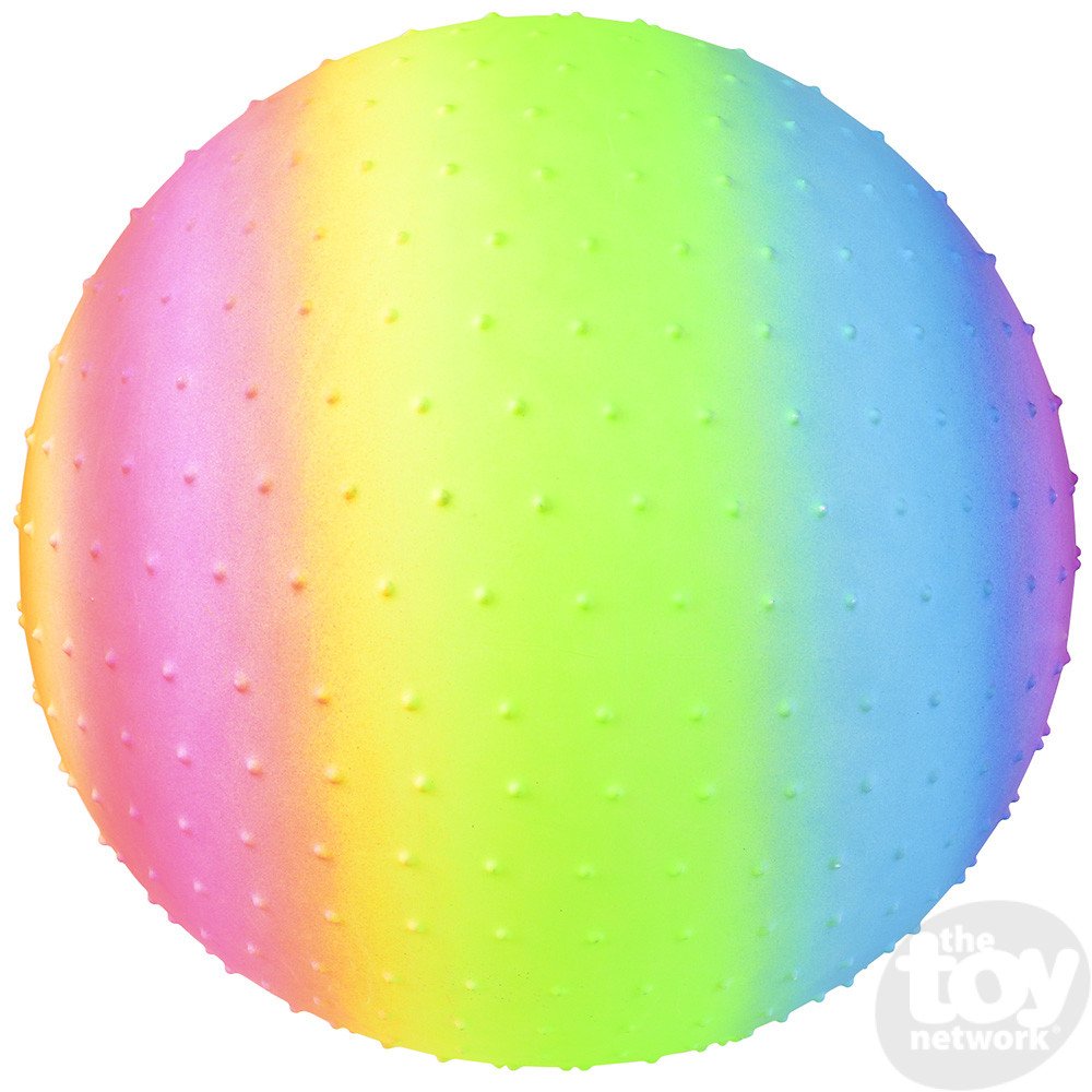 18" Neon Rainbow Knobby Ball