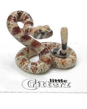 Little Critterz "Shakes" Rattlesnake Snake Porcelain Figurine