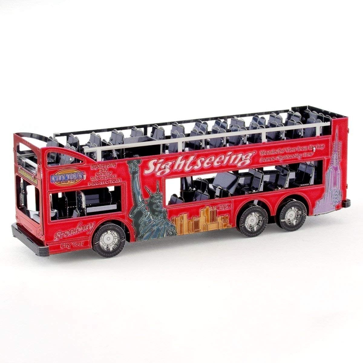 Metal Earth Big Apple Tour Bus Steel Model Kit