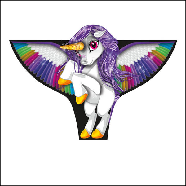 Fantasy Fliers 40" Unicorn Nylon Kite -