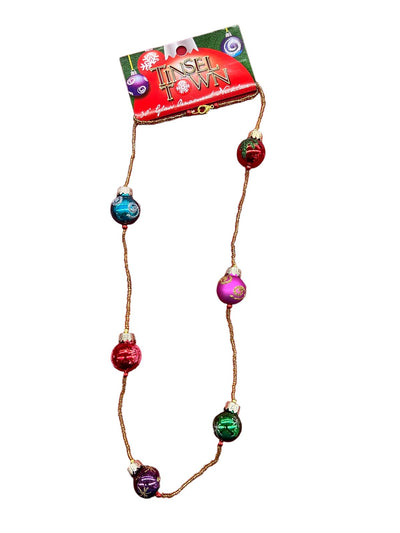 Tinsel Town Christmas Ornament Necklace