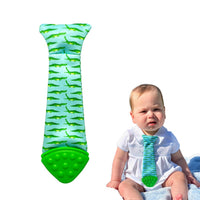 Tasty Tie® - Tasty Tie Silicone Teether, Crinkle Toy & Baby Tie (Gator)
