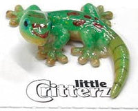 Little Critterz "Gold Dust Day Gecko Miniature Porcelain Figurine