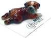 Little Critterz Puppy Dog "Winston" lays flat New Figurine MINIATURE Porcelain LITTLE CRITTERZ LC811