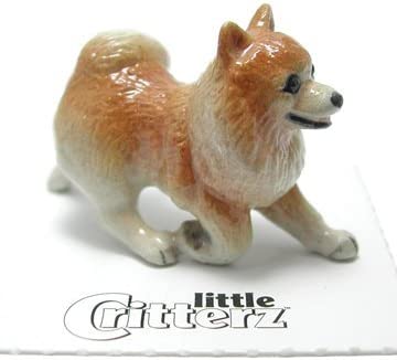 Little Critterz "Marco Pomeranian Dog Miniature Porcelain Figurine