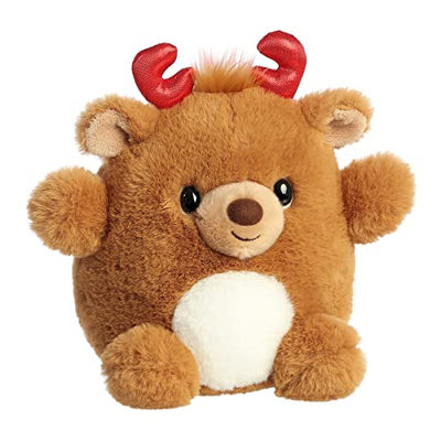 Aurora® Festive Holiday Rounder Reindeer™ Stuffed Animal