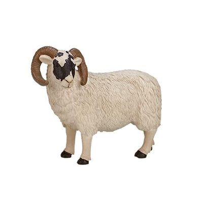 Mojo Black Face  Ram Sheep Toy Figurine