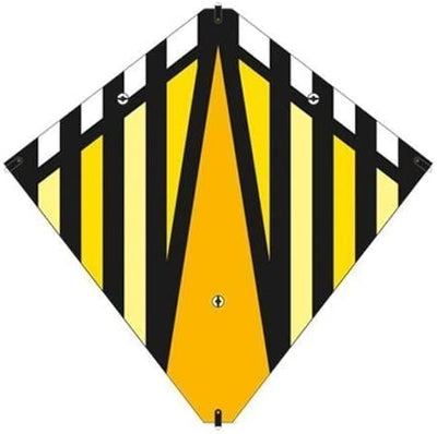 X-Kites 30 inch Stunt Diamond Kite w/Double Handles - Yellow