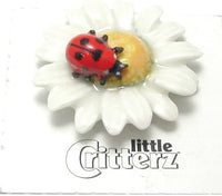 Little Critterz "Daisy" Ladybug on Flower