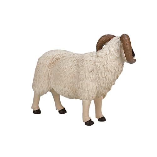 Mojo Black Face  Ram Sheep Toy Figurine