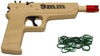 9MM Pistol Solid Wood Rubber Band Gun and Ammo Set